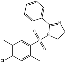 1-[(4-chloro-2,5-dimethylphenyl)sulfonyl]-2-phenyl-4,5-dihydro-1H-imidazole 结构式