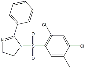 1-[(2,4-dichloro-5-methylphenyl)sulfonyl]-2-phenyl-4,5-dihydro-1H-imidazole 结构式