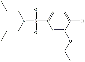 4-chloro-3-ethoxy-N,N-dipropylbenzenesulfonamide 结构式