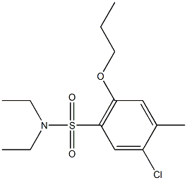 5-chloro-N,N-diethyl-4-methyl-2-propoxybenzenesulfonamide 结构式