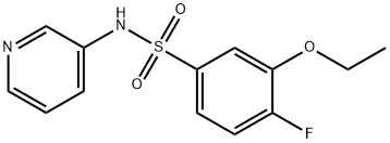 3-ethoxy-4-fluoro-N-(3-pyridinyl)benzenesulfonamide 结构式