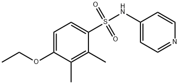 4-ethoxy-2,3-dimethyl-N-(4-pyridinyl)benzenesulfonamide 结构式