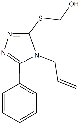 [(4-allyl-5-phenyl-4H-1,2,4-triazol-3-yl)sulfanyl]methanol 结构式