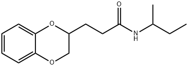 N-(sec-butyl)-3-(2,3-dihydro-1,4-benzodioxin-2-yl)propanamide 结构式