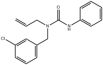 N-allyl-N-(3-chlorobenzyl)-N'-phenylurea 结构式