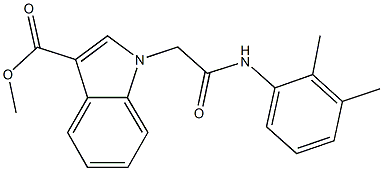 methyl1-[2-(2,3-dimethylanilino)-2-oxoethyl]-1H-indole-3-carboxylate 结构式