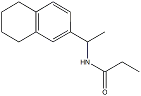 N-[1-(5,6,7,8-tetrahydro-2-naphthalenyl)ethyl]propanamide 结构式