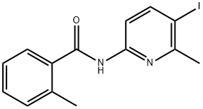 N-(5-iodo-6-methyl-2-pyridinyl)-2-methylbenzamide 结构式