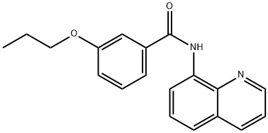 3-propoxy-N-(8-quinolinyl)benzamide 结构式