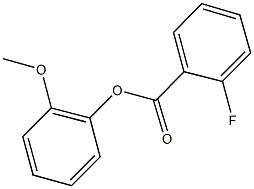 2-methoxyphenyl 2-fluorobenzoate 结构式