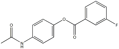 4-(acetylamino)phenyl 3-fluorobenzoate 结构式