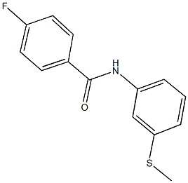 4-fluoro-N-[3-(methylsulfanyl)phenyl]benzamide 结构式