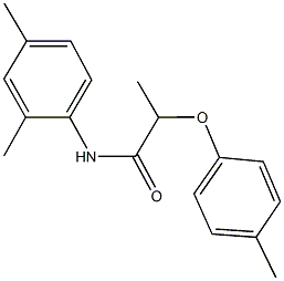 N-(2,4-dimethylphenyl)-2-(4-methylphenoxy)propanamide 结构式