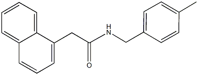 N-(4-methylbenzyl)-2-(1-naphthyl)acetamide 结构式