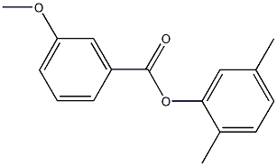 2,5-dimethylphenyl 3-methoxybenzoate 结构式