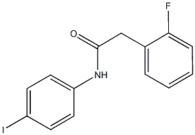 2-(2-fluorophenyl)-N-(4-iodophenyl)acetamide 结构式