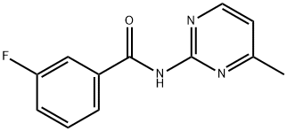 3-fluoro-N-(4-methyl-2-pyrimidinyl)benzamide 结构式