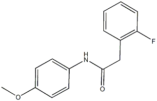 2-(2-fluorophenyl)-N-(4-methoxyphenyl)acetamide 结构式