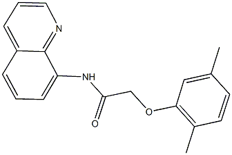 2-(2,5-dimethylphenoxy)-N-(8-quinolinyl)acetamide 结构式