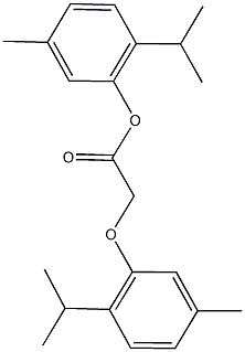 2-isopropyl-5-methylphenyl (2-isopropyl-5-methylphenoxy)acetate 结构式
