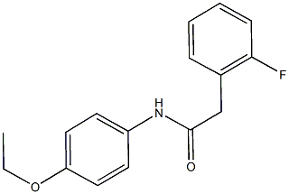 N-(4-ethoxyphenyl)-2-(2-fluorophenyl)acetamide 结构式