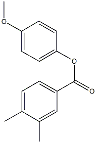 4-methoxyphenyl3,4-dimethylbenzoate 结构式