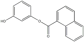 3-hydroxyphenyl 1-naphthoate 结构式
