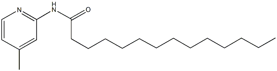 N-(4-methyl-2-pyridinyl)tetradecanamide 结构式