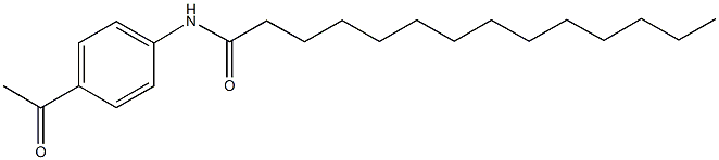 N-(4-acetylphenyl)tetradecanamide 结构式