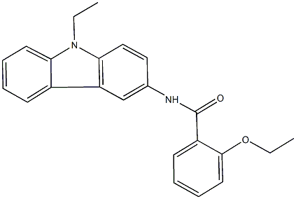 2-ethoxy-N-(9-ethyl-9H-carbazol-3-yl)benzamide 结构式