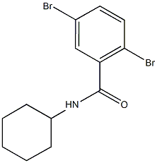 2,5-dibromo-N-cyclohexylbenzamide 结构式