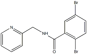 2,5-dibromo-N-(2-pyridinylmethyl)benzamide 结构式