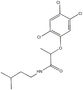 N-isopentyl-2-(2,4,5-trichlorophenoxy)propanamide 结构式