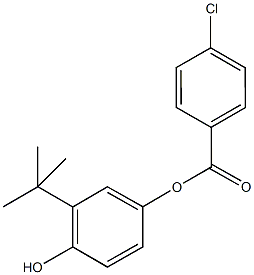 3-tert-butyl-4-hydroxyphenyl 4-chlorobenzoate 结构式