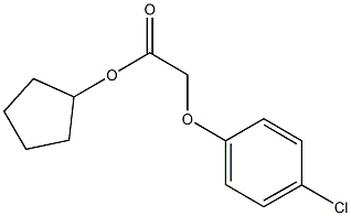 cyclopentyl(4-chlorophenoxy)acetate 结构式