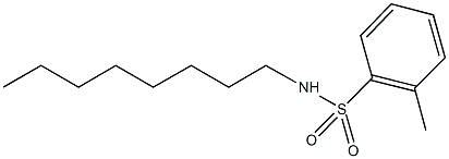 2-methyl-N-octylbenzenesulfonamide 结构式