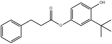3-tert-butyl-4-hydroxyphenyl 3-phenylpropanoate 结构式