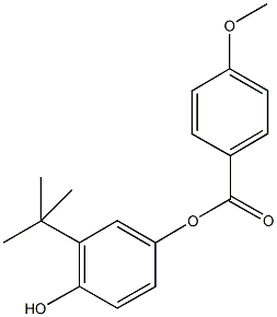 3-tert-butyl-4-hydroxyphenyl 4-methoxybenzoate 结构式