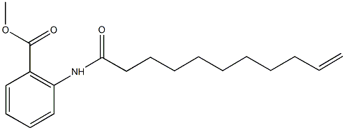 methyl2-(10-undecenoylamino)benzoate 结构式