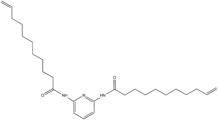 N-[6-(10-undecenoylamino)-2-pyridinyl]-10-undecenamide 结构式