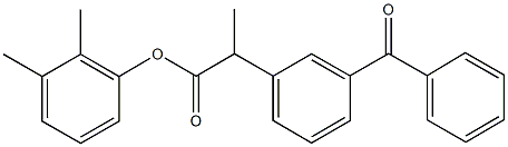 2,3-dimethylphenyl 2-(3-benzoylphenyl)propanoate 结构式