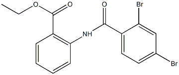 ethyl2-[(2,4-dibromobenzoyl)amino]benzoate 结构式