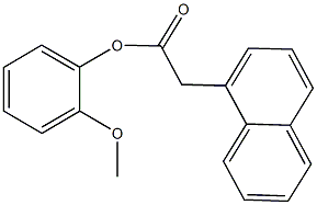 2-methoxyphenyl 1-naphthylacetate 结构式