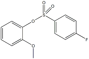 2-methoxyphenyl 4-fluorobenzenesulfonate 结构式
