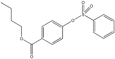 butyl 4-[(phenylsulfonyl)oxy]benzoate 结构式