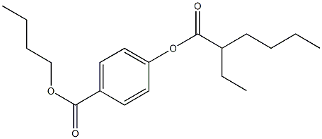 butyl 4-[(2-ethylhexanoyl)oxy]benzoate 结构式