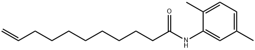 N-(2,5-dimethylphenyl)-10-undecenamide 结构式