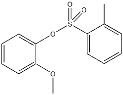 2-methoxyphenyl 2-methylbenzenesulfonate 结构式