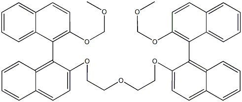 2,2'-oxybis[(2'-{methoxymethoxy}-1,1'-binaphthalen-2-yloxy)ethylene] 结构式