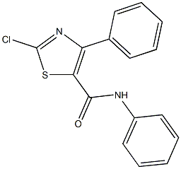 2-chloro-N,4-diphenyl-1,3-thiazole-5-carboxamide 结构式